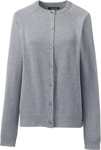 Lands' End School Uniform Young Women's Cotton Modal Cardigan Sweater in Saudi Arabia