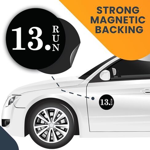 Magnet Me Up 13.run مسافة ماراثون مغناطيس ، 5 بوصات ، مغناطيس سيارات شاق للسيارات لسيارات الدفع الرباعي أو أي سطح مغناطيسي آخر ، Runner Athletic Sports Magnet in Kuwait