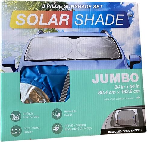 Jumbo 3 Piece Sunshade Set Includes Side Shades in Saudi Arabia