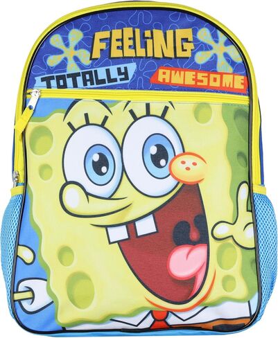 Nickelodeon SpongeBob Squarepants Backpack Awesome Cartoon Movie 16" School Bookbag in Saudi Arabia