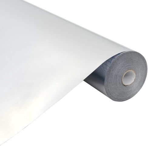 vidaXL Window Film Silver PET (Polyethylene Terephthalate) 65.6 ft Roll in Kuwait