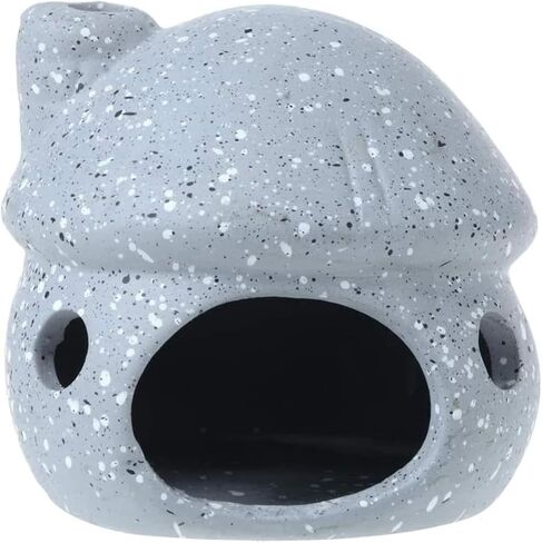 RUIAN Ceramic Jar Aquarium Decorations Fish Tank Hideout Cave Cute Pot Aquarium Accessories Decor Ornaments for Cichlid, Small Fish, Shrimp to Play Hide Breed Habitat (White) in Saudi Arabia
