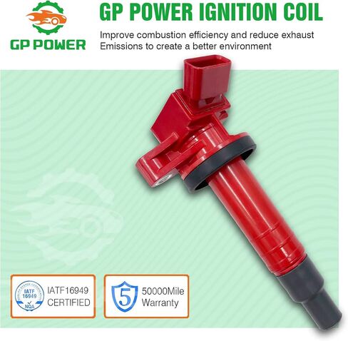 Coil Coil 90919-02239 90919T2002 90919-02262 90080-19015 UF247 UF-247 C1249 مجموعة من 4 compAdible مع Toyota Celica Corolla Matrix Mr2Spyder CHVROLET PRIZM VIBE in Saudi Arabia