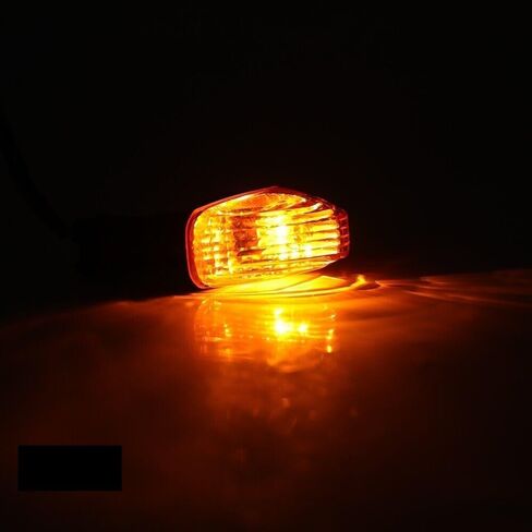 إشارات انعطاف الدراجات النارية-Light Amber Light ، 12V ، مؤشر مؤشر LED مضاد للضوء مضاد للماء يناسب Kawasaki KLR 650 08-17 / NINJA 650R 06-08 / NINJA ZX-6R 07-12 / Z750S 2005-2006 / Z750 07-09 (زوج) in Saudi Arabia