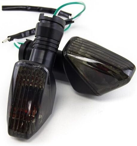 إشارات انعطاف الدراجات النارية-Light Amber Light ، 12V ، مؤشر مؤشر LED مضاد للضوء مضاد للماء يناسب Kawasaki KLR 650 08-17 / NINJA 650R 06-08 / NINJA ZX-6R 07-12 / Z750S 2005-2006 / Z750 07-09 (زوج) in Saudi Arabia