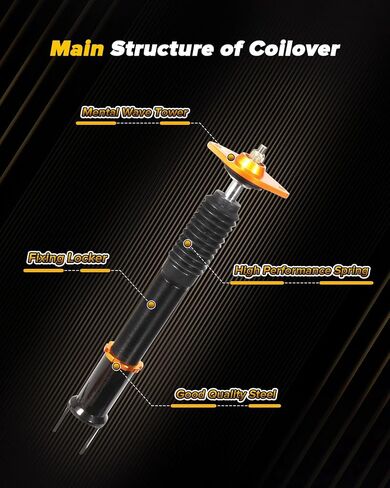 مجموعة OCPTY Coilovers Supension Unding طقم قابلة للتعديل قابلة للتعديل لفائف الينابيع الينابيع الصدمة لعام 2009 2010 2011 370Z in Saudi Arabia