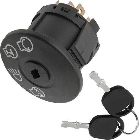 Caltric Rotary Ignition Switch Compatible with John Deere LA125 LA130 LA140 LA145 LA150 LA155 LA165 LA175 S100 S120 S130 S140 S160 S170 S180 S220 X167 X167R in Saudi Arabia