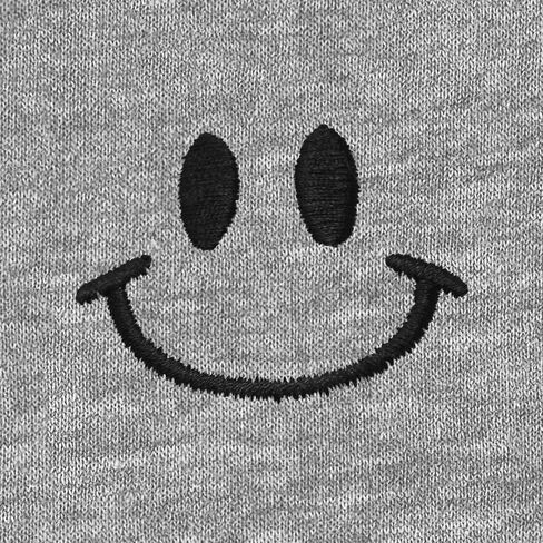 Dalix Smile Face Motorized Fleece Crewneck Long Sleeve Sweatshirt Mens in Saudi Arabia