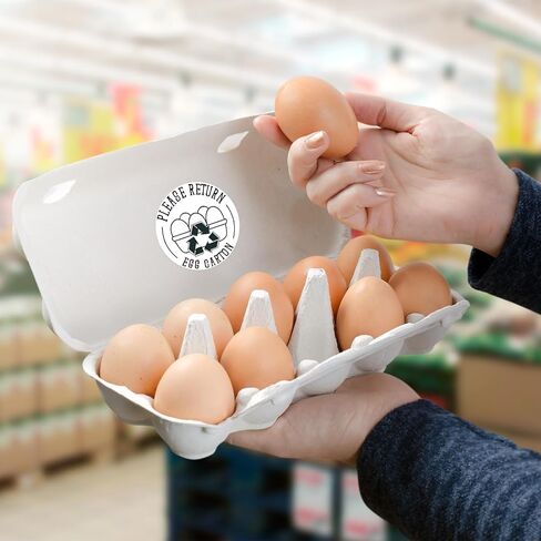 Louise Maelys 2" Egg Stickers for Fresh Farm Eggs - 500pcs Market Egg Handling Stickers Unwashed Egg Sticker Labels for Chicken Quail Farmhouse in Kuwait