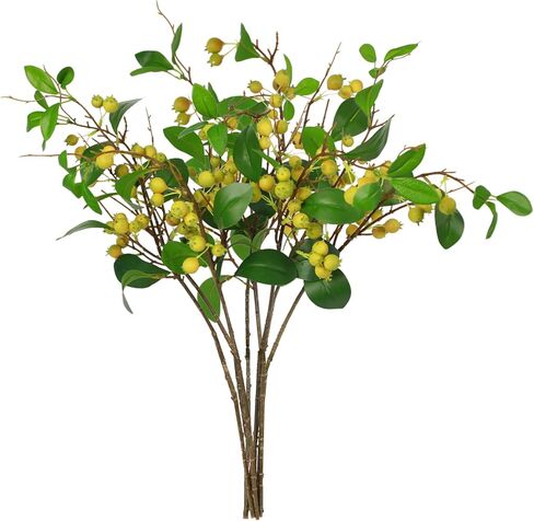 CHIAVE Artificial Berries Simulation Flowers Lifelike Berries - 8 pcs -Pink in Kuwait