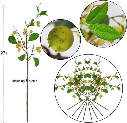 CHIAVE Artificial Berries Simulation Flowers Lifelike Berries - 8 pcs -Pink in Kuwait