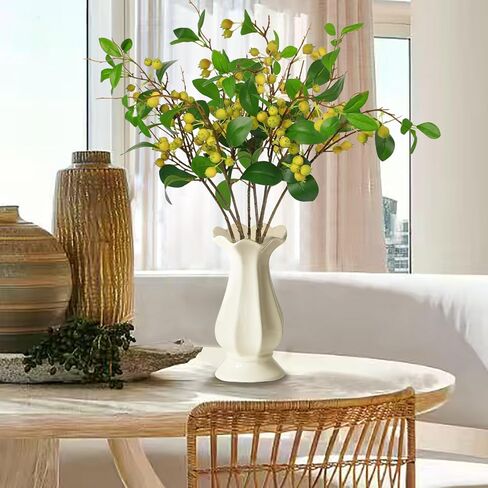 CHIAVE Artificial Berries Simulation Flowers Lifelike Berries - 8 pcs -Pink in Kuwait