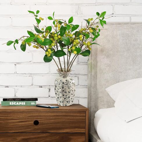 CHIAVE Artificial Berries Simulation Flowers Lifelike Berries - 8 pcs -Pink in Kuwait