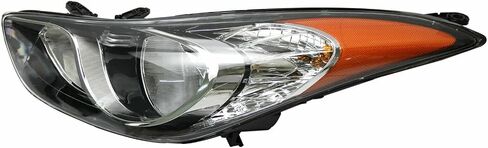 2011 2012 2013 Elantra Headlights,Headlight Assembly Fit for Hyundai Elantra 2011-2013 Halogen Headlamp Repalcement Driver Passenger Side Black Housing Amber Reflector Clear Lens in Kuwait