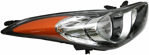 2011 2012 2013 Elantra Headlights,Headlight Assembly Fit for Hyundai Elantra 2011-2013 Halogen Headlamp Repalcement Driver Passenger Side Black Housing Amber Reflector Clear Lens in Kuwait