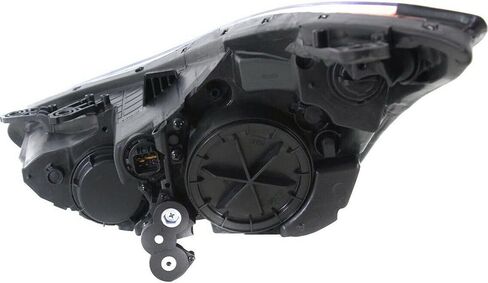 2011 2012 2013 Elantra Headlights,Headlight Assembly Fit for Hyundai Elantra 2011-2013 Halogen Headlamp Repalcement Driver Passenger Side Black Housing Amber Reflector Clear Lens in Kuwait