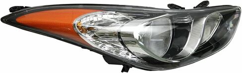2011 2012 2013 Elantra Headlights,Headlight Assembly Fit for Hyundai Elantra 2011-2013 Halogen Headlamp Repalcement Driver Passenger Side Black Housing Amber Reflector Clear Lens in Kuwait