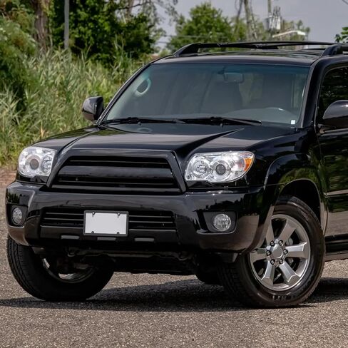 مجموعة الأمام المتوافقة مع 2006 2007 2008 2009 Toyota 4Runner ، 4th Gen 4Runner Projector زوج بديل الأيسر واليمين مع Chrome Housing Amber Reflector in Kuwait