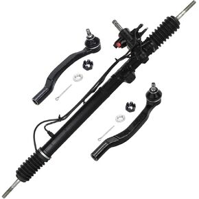 Detroit Axle - Power Steering Rack and Pinion + Outer Tie Rods Replacement for Honda Accord Acura CL 4 Cylinder - 3pc Set in Saudi Arabia