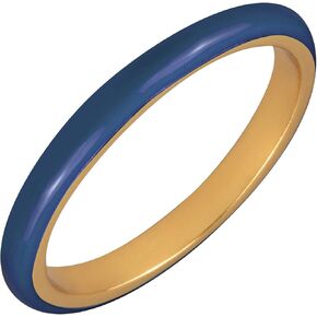 JULIETTE COLLECTION Gold Plated Multicolor Enamel Stackable Fashion Rings for Women in Colors and Sizes in Kuwait