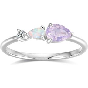 تصريحات لذيذ حلقات للنساء غير القابلة للتكديس خفيفة الوزن خفيفة الوزن آرت ديكو ثلاثة حجر الزفاف مجوهرات الخطوبة المجوهرات in Kuwait