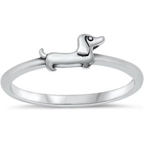 925 sterling Silver Dachshund Weiner Ring in Saudi Arabia