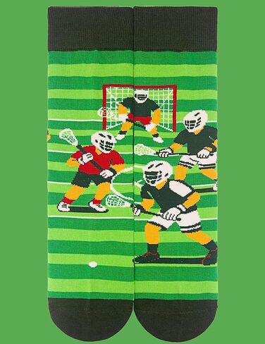 هدايا Innobeta Lacrosse Socks للأولاد ، جوارب طاقم واحدة لعشاق لاكروس لعيد الميلاد in Saudi Arabia