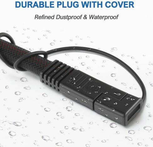 7 Way Trailer Plug to SAE Power Cable,(10AWG1.5Ft)7Pin Power Access,7-Way Blade to 2Pin SAE 12V Charger Source,7PoleTrailer Plug Charging Cord for RV Truck,Air Compressor,Portable Cooler,LED Pod Light in Saudi Arabia