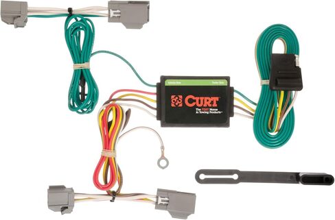 CURT 56191 Vehicle-Side Custom 4-Pin Trailer Wiring Harness, Fits Select Ford Fiesta Hatchback in Saudi Arabia