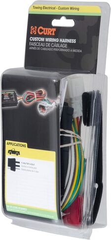 CURT 56191 Vehicle-Side Custom 4-Pin Trailer Wiring Harness, Fits Select Ford Fiesta Hatchback in Saudi Arabia