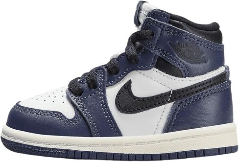 Jordan 1 Retro High OG Baby/Toddler Shoes (FD1413-401 ، Midnight Navy/White/Sail/Black) in Saudi Arabia