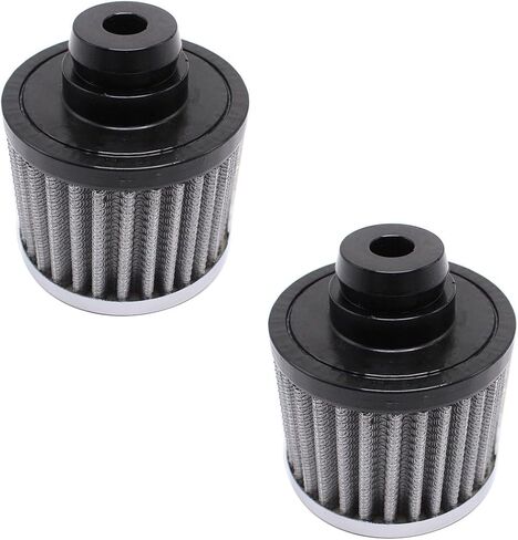 2 pcs/set shlpdfm filter filter chrome valve push in repreather 3-1/4 "od gray filter open fits for 1-1/4" Hole SBC BBC 350 454 Chevy in Saudi Arabia