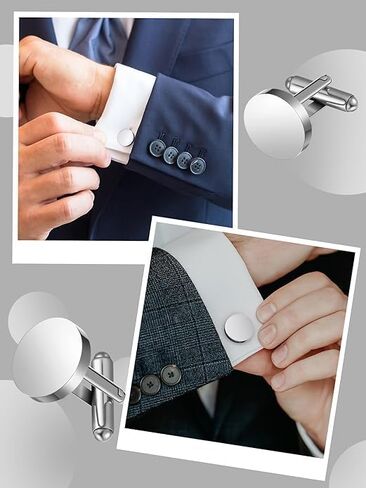 Cufflinks and Tie Clip Set for Men Personalized Cuff Links Business Wedding Father's Day Gift in Saudi Arabia