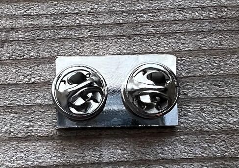 Bear Pride Flag Lapel Pins 1" x 5/8" - Silver Edition in Saudi Arabia