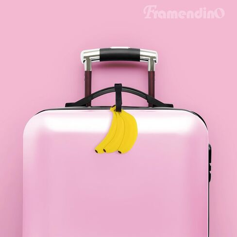 Framendino, 2 Pack Banana Fruit Silicone Luggage Tags Funny for Travel Suitcases Backpacks Bags in Saudi Arabia