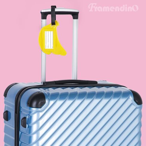 Framendino, 2 Pack Banana Fruit Silicone Luggage Tags Funny for Travel Suitcases Backpacks Bags in Saudi Arabia