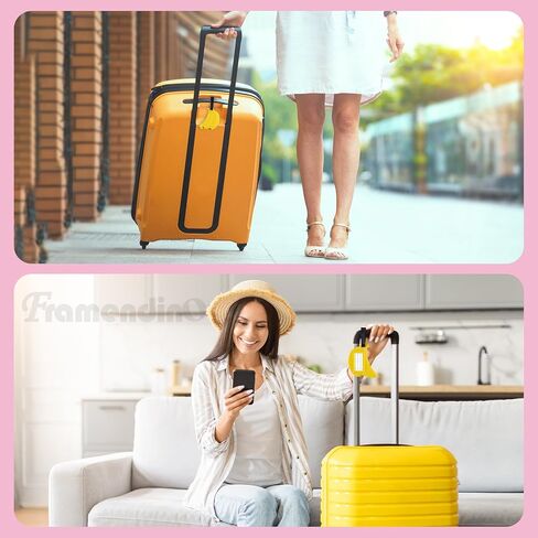Framendino, 2 Pack Banana Fruit Silicone Luggage Tags Funny for Travel Suitcases Backpacks Bags in Saudi Arabia