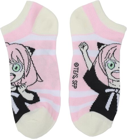 Bioworld Spy X Family Anya Facial Expressions Women's 5-Pair Ankle Socks in Saudi Arabia