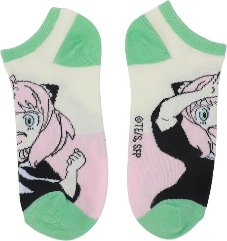 Bioworld Spy X Family Anya Facial Expressions Women's 5-Pair Ankle Socks in Saudi Arabia