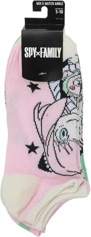Bioworld Spy X Family Anya Facial Expressions Women's 5-Pair Ankle Socks in Saudi Arabia