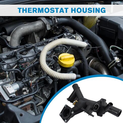 LR005631 مجموعة إسكان ترموستات المحرك مع المستشعر (4.4L فقط) لـ Land Rover LR3 2005 2007 2007 2009 ، Range Rover Sport 2006 2007 2008 ، 4H238A504AC 4H238594AC in Kuwait