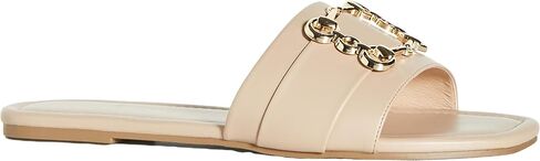 City Chic Women's Apparel Women's WIDE FIT PLUS SIZE SLIDE BEJEWEL Sandal, NUDE, 13 in Saudi Arabia