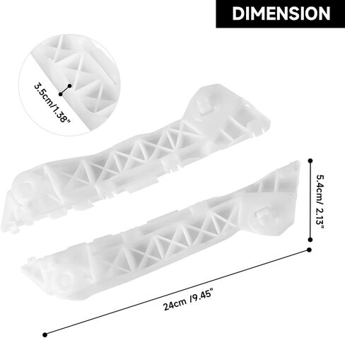 1 Pair Left and Right Side Front Bumper Bracket Bumper Retainer Support - Compatible for Mazda CX-9 Grand Touring, Sport, Touring 3.5L V6 - Gas 2007 - 2015 - Replace Part TD11500U1F in Saudi Arabia