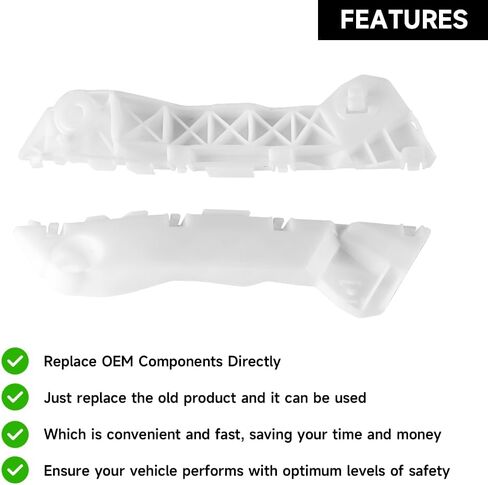 1 Pair Left and Right Side Front Bumper Bracket Bumper Retainer Support - Compatible for Mazda CX-9 Grand Touring, Sport, Touring 3.5L V6 - Gas 2007 - 2015 - Replace Part TD11500U1F in Saudi Arabia