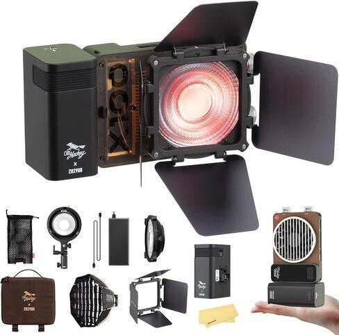 ZHIYUN MOLUS X100 PRO V2 Upgraded Version 100w COB Led Video Light Bi-Color Video Light with with Bluetooth App Control Continuous Lighting,CRI 95+ TLCI 97+, 2700K-6500K in Saudi Arabia