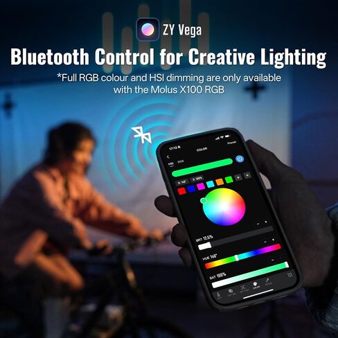 ZHIYUN MOLUS X100 PRO V2 Upgraded Version 100w COB Led Video Light Bi-Color Video Light with with Bluetooth App Control Continuous Lighting,CRI 95+ TLCI 97+, 2700K-6500K in Saudi Arabia