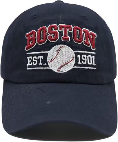 Embroidered City Washed Baseball Cap Adjustable Cotton Fans Baseball Hat for Men Women in Saudi Arabia