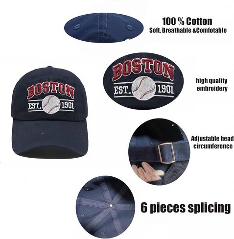 Embroidered City Washed Baseball Cap Adjustable Cotton Fans Baseball Hat for Men Women in Saudi Arabia