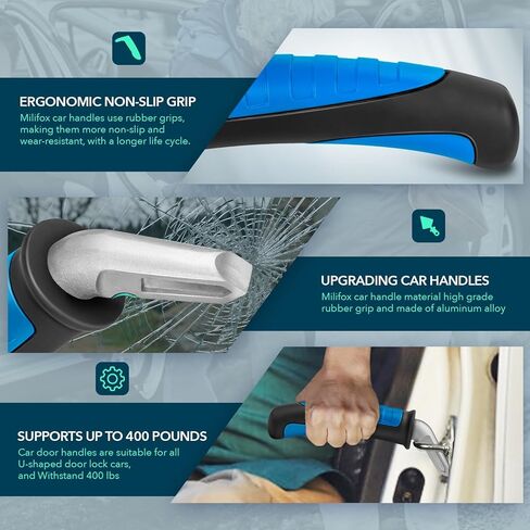 مقبض باب السيارة لكبار السن - مساعدة مقبض دعم السيارة للمعاقين، مقبض باب دعم تلقائي محمول، أدوات مساعدة على الحركة الدائمة لكبار السن، المعاقين، المصابين، رمادي فاتح + أسود داكن in Kuwait