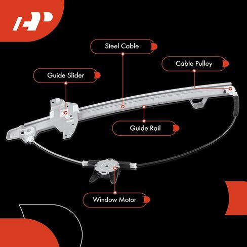 A-Premium Electric Power Window Regulator with Motor Compatible with Ford F-250 Super Duty 2013-2016, F-350 Super Duty, F-650 F650, F-750, F-450 Super Duty, F-550 Super Duty, Rear Left Driver Side in Saudi Arabia